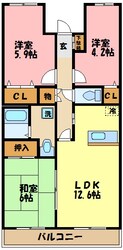 クラインデァ・ベルクIIの物件間取画像